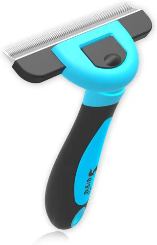 Vista 6 de Cepillo de perro y cepillo para gatos, reduce eficazmente el desprendimiento de pelo, profesional de aseo y herramienta de limpieza para perros