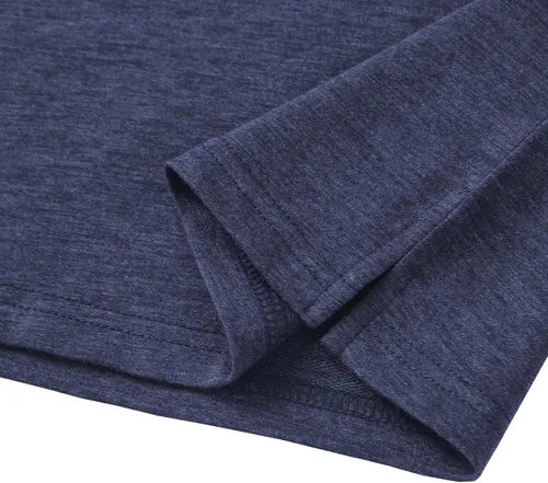 Vista 4 de GEEK LIGHTING Camisa Henley de manga larga para hombre, casual, con botones, básica, ajuste regular, cuello