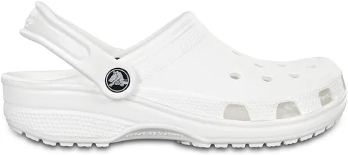 Vista 4 de Zuecos clásicos Crocs unisex para adulto, Blanco, 9 mujer/7 hombre