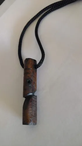Vista 6 de Taino collar de madera para la buena suerte igual que en la playa dominicana, Madera