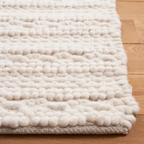 Vista 4 de SAFAVIEH Natura Collection - Alfombra de pasillo, 2 pies 3 pulgadas x 8 pies, marfil, diseño de granja, lana hecha a mano, ideal para sala de estar