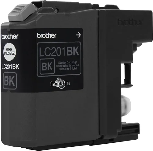 Vista 7 de Cartucho de tinta de rendimiento estándar LC201BK Brother, Negro