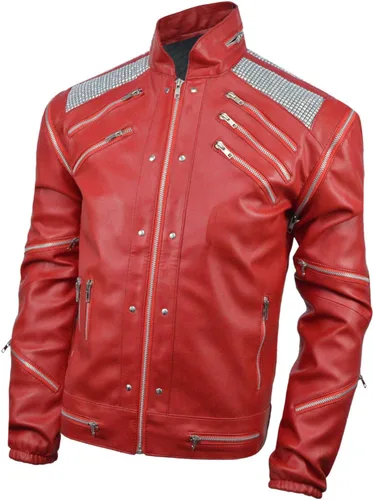 Vista 3 de Chaqueta Beat-It - Rojo - Piel sintética