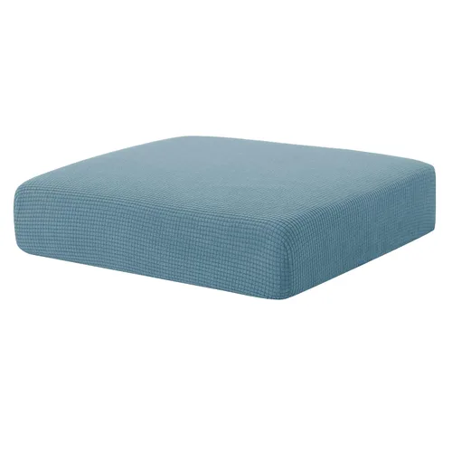 Vista 2 de Bundle of Hokway - Fundas de cojín elásticas para sofá, funda de cojín de asiento de sofá (azul ahumado, 1 unidad + 2 unidades)