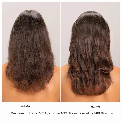 Vista 2 de Davines MELU/Conditioner, Anti-Breakage & Fortifying Formula for Long or Damaged Hair - Smooths Split Ends with Black Chickpea - Lightweight