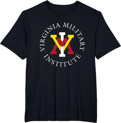 Vista 7 de VMI Keydets Stamp - Camiseta con licencia oficial, Negro
