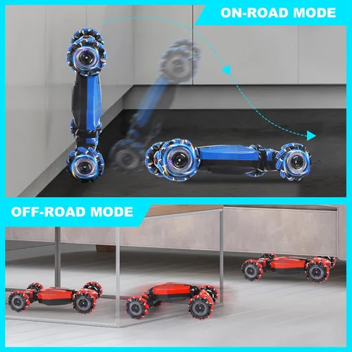 Vista 3 de Coche RC, auto de acrobacias con gestos RC, auto multifuncional de control remoto de deformación rotativa, regalos de cumpleaños para niños de 3 a