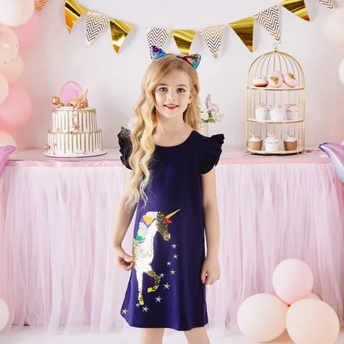 Vista 7 de DXTON Vestidos de tutú de manga larga para niñas pequeñas de invierno para niñas de 2 a 8 años