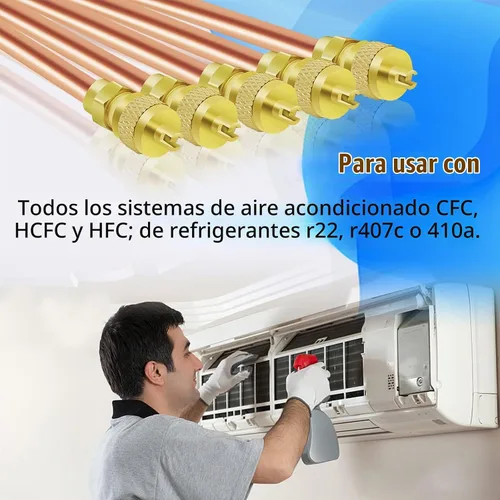 Vista 8 de Boltigen Válvula de servicio de acceso, válvula Schrader HVAC de relleno de cobre de latón con núcleo de vástago de 1/4 pulgadas SAE x 1/4 pulgadas
