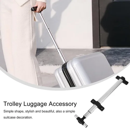 Vista 6 de KESYOO Carro de equipaje Estuche de maquillaje de viaje telescópico extraíble Maleta Manija plegable Equipaje Barra extraíble Accesorios de viaje