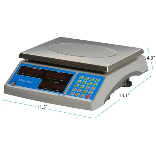 Vista 2 de Brecknell Báscula de conteo B-140-30, 33.1 lbs x 0.5 G, 30 LB x 0.001 LB por Brecknell
