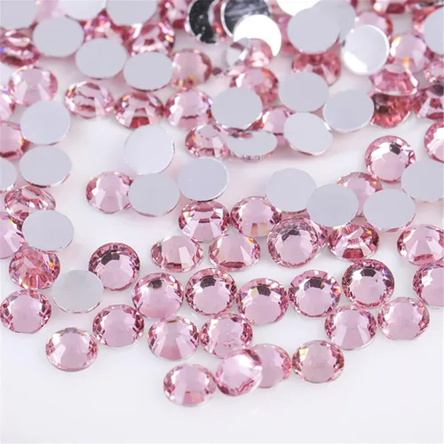 Vista 59 de 3000 unidades de diamantes de imitación termoadhesivos SS6 de 2mm con parte posterior plana, gemas de cristal de vidrio transparente redondas