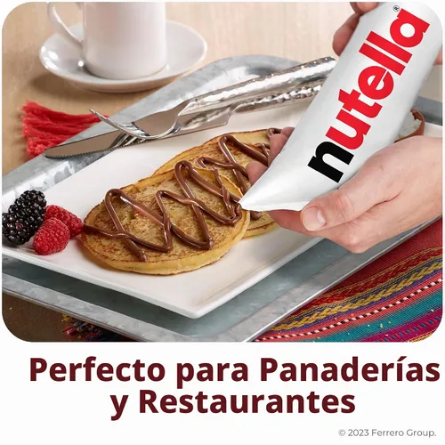 Vista 2 de Nutella - Bolsas para tuberías para untar avellanas, 6 bolsas, suministros para hornear, 211.2 onzas cada una