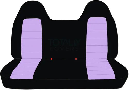 Vista 16 de Totally Covers Compatible con Ford F-150 F-250 F-350 1992-1998 Fundas de Asientos de Camión de Dos Tonos (Banco Sólido Delantero/Trasero) con/sin