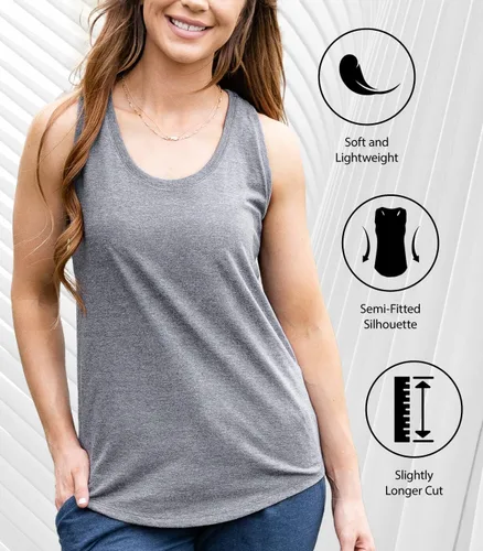 Vista 5 de Case IH Logo - Camiseta sin mangas con espalda cruzada para mujer