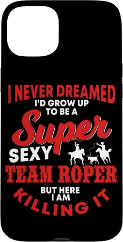 Vista 9 de Funny Team Roper Quote Rodeo Western Horse Roping Case para iPhone 17