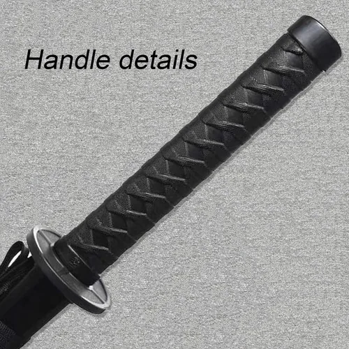 Vista 5 de Espada de entrenamiento de polipropileno para artes marciales, espada Katana de práctica con funda, para juegos de rol y actuaciones en escenario