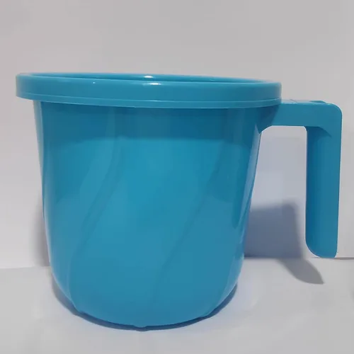 Vista 3 de Tazas de plástico de alta calidad para baño, 1 taza de baño con diseño de rayas, sin BPA, taza de campamento Dabba, taza de agua de baño