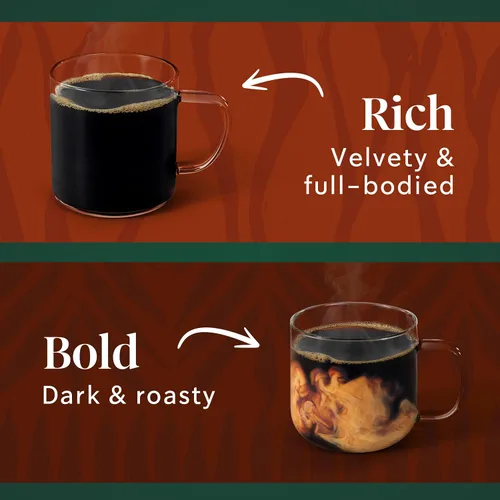 Vista 5 de Starbucks Cápsulas de café K-Cup, café tostado oscuro caliente o helado, paquete variado, 96 cápsulas Keurig Cápsulas K-Cup 100% Arabica