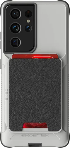 Vista 31 de Ghostek Exec - Funda tipo cartera para Galaxy Z Fold 4 con soporte magnético para tarjetas de crédito, protección de bisagra, carga inalámbrica Negro