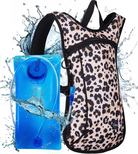 Vista 12 de Vibe Festival Gear Mochila de hidratación con bolsa de agua de 2 L para mujeres, hombres, adolescentes y niños, Hydropack Hydro Sports, al aire