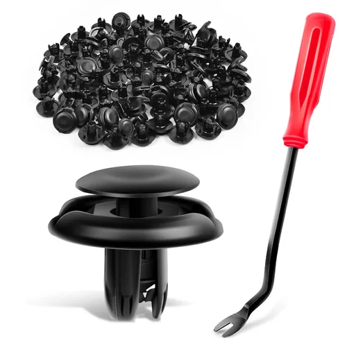 Vista 13 de GOOACC 100 clips de guardabarros para el cuerpo, remaches para el motor, debajo de la cubierta, clips de protección contra salpicaduras para Honda