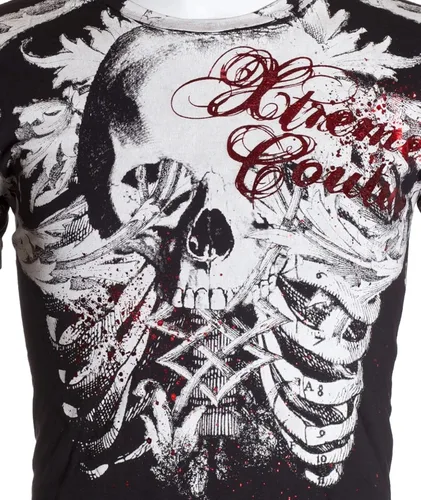 Vista 6 de Xtreme Couture by Affliction - Camiseta para hombre, color caqui, Negro