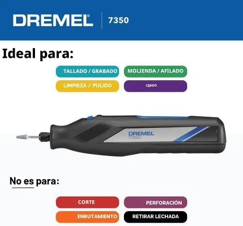 Vista 5 de Dremel 7350-5 4V Cordless Rotary Tool Kit with USB-C Rechargeable Battery