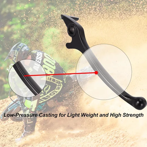 Vista 4 de RUTU Manija de palanca de freno de disco para bicicleta de tierra - Manija de freno de motocicleta universal - Compatible con Taotao Peace SunL JCL