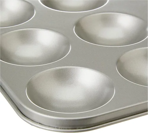 Vista 2 de Dexam Pastel de carne picada antiadherente de 12 tazas, carbón, gris