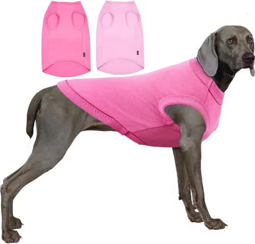 Vista 16 de Camisas Lisas para Perros, Ropa Sólida para Perros, Camiseta Ligera Elástica, Sin Mangas Blanca para Cachorros Chihuahua Gatos Disfraces Pequeños
