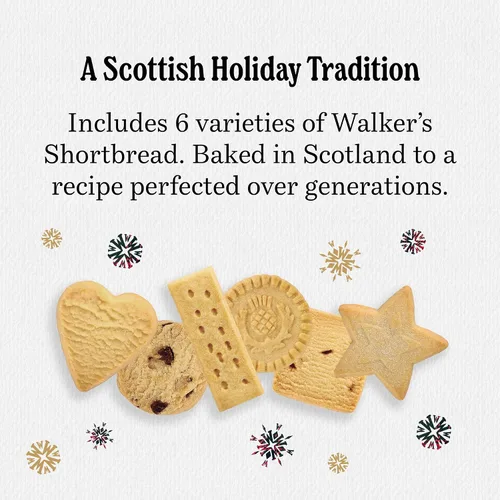 Vista 4 de Calendario de Adviento 2025 de Walker’s con galletas Shortbread de Escocia - 24 unidades (10.4 oz) - Caja de galletas de edición limitada