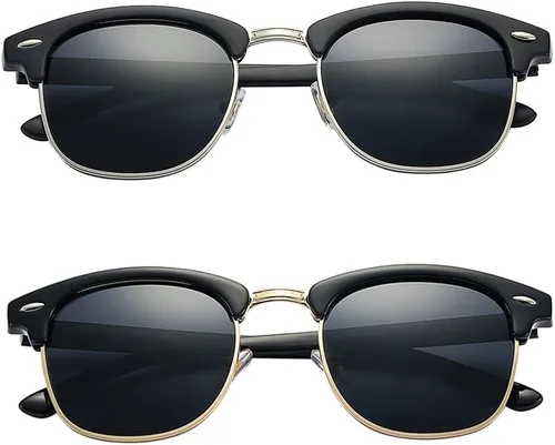 Vista 9 de Pro Acme Gafas de sol polarizadas semi sin montura con protección UV 400 para mujeres y hombres