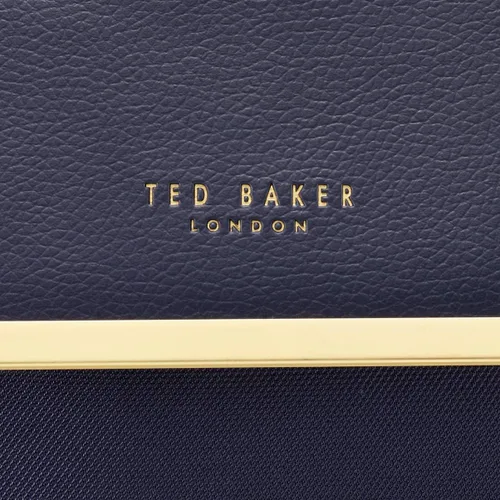 Vista 5 de Ted Baker Maleta Albany Softside para mujer colección de maletas Azul marinoflor y brillo Checked-Medium 25-Inch