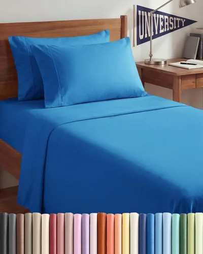 Vista 203 de Juego de sábanas Twin de 4 piezas - Cómodo, transpirable y refrescante - Juego de ropa de cama de lujo de hotel ultrasuave con bolsillos profundos