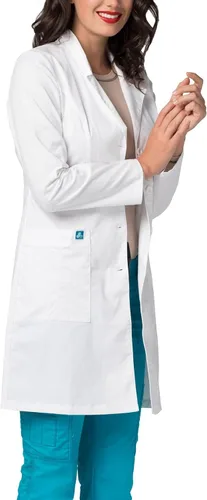 Vista 3 de Adar - Abrigo de laboratorio elástico universal para mujer abrigo de laboratorio con cintura de 36 pulgadas