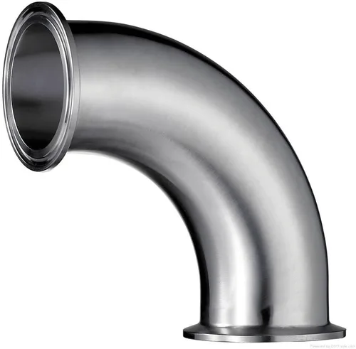 Vista 6 de HFS (R) Codo de triple abrazadera de 1.5 pulgadas, montaje de tubería sanitaria de acero inoxidable 304 de 45 grados (abrazadera tri de 1.5 pulgadas)