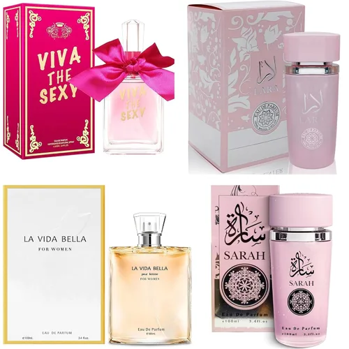Vista 16 de A CENTER Juego de perfume de 4 piezas para mujer, set de regalo