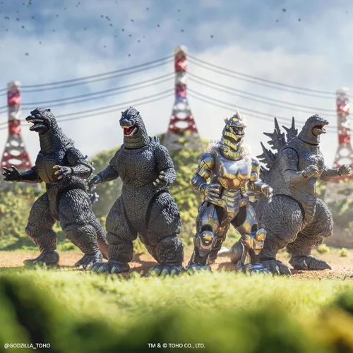 Vista 3 de Bandai Namco - Godzilla - Godzilla 2004, juego de figuras de acción de 6