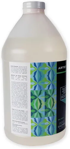 Vista 5 de Counter Culture DIY Clear Artist Resina, kit de 1 galón, suministros de epoxi para manchas metálicas, acrílico, 100% sólidos, fácil capa, sin