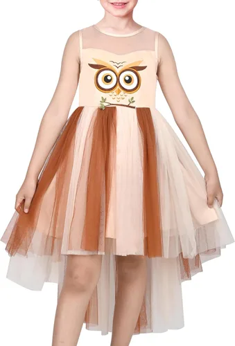 Vista 13 de Sunny Fashion Vestido de Unicornio para Niñas con Flores, Desfile de Princesa Arcoíris, Vestido de Fiesta Negro