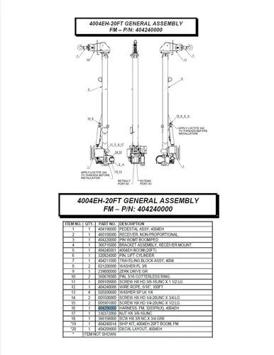Vista 2 de Auto Crane Arneses, FM, 3203EH, 4004EH