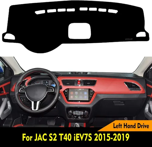 Vista 2 de Tapete para tablero de salpicadero de automóvil, compatible con JAC S2 T40 iEV7S 2015 2016 2017 2018 2019 mano izquierda