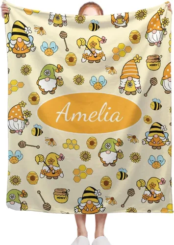 Vista 8 de Manta de otoño de gnomo, gnomo de otoño de 30 x 40 pulgadas, ligera, súper suave y acogedora para sofá, cama, sofá y silla Gnomo de otoño1