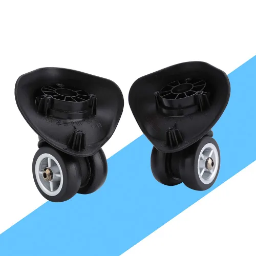 Vista 4 de Rueda de maleta, ruedas de equipaje de viaje para kits de equipaje, ruedas de repuesto para maleta, ruedas de repuesto, soporte doble, flexible