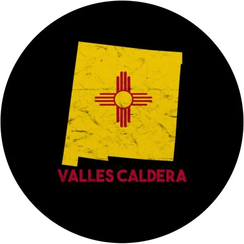 Vista 3 de I Love Valles Caldera New Mexico NM Retro Souvenir Vacaciones PopSockets PopGrip intercambiables
