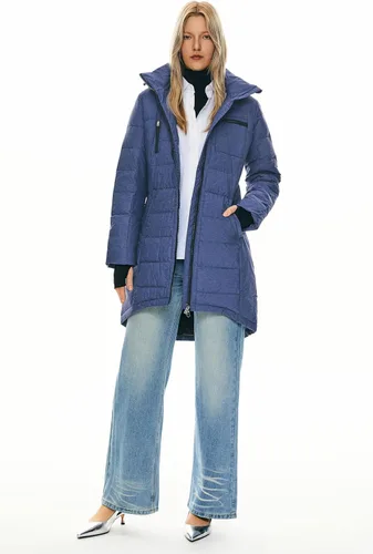 Vista 7 de Orolay - Chaqueta de plumón para mujer, abrigo de longitud media