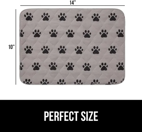 Vista 9 de GORILLA GRIP PREMIUM - Alfombrilla impermeable para mascotas y cama para perros, reutilizable, lavable, a prueba de fugas, almohadillas para jaulas