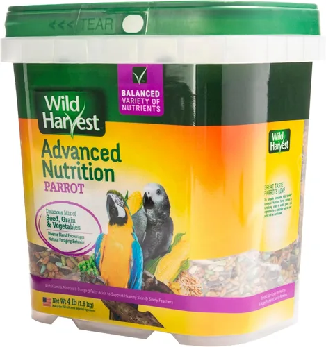 Vista 8 de Wild Harvest Advanced Nutrition - Loro de 4 libras, mezcla de semillas, granos y verduras
