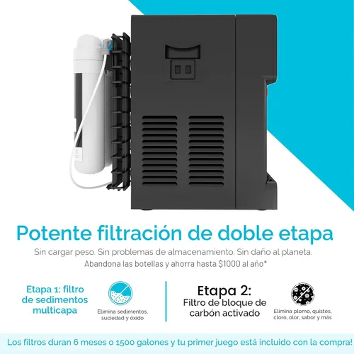 Vista 6 de Avalon B8BLK Dispensador de agua sin botellas y sin contacto de sobremesa - Filtros de agua de 2 etapas y kit de instalación incluido, certificado